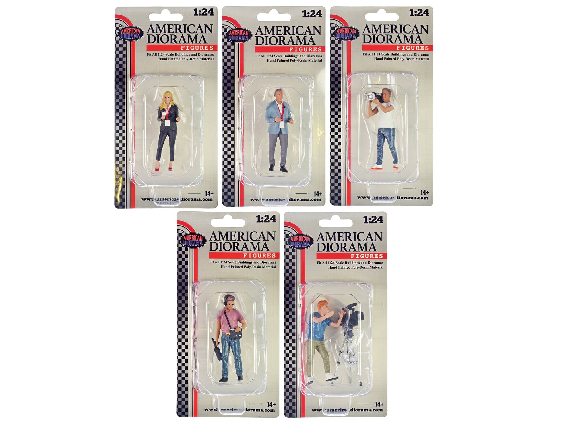"""On-Air"" 6 piece Figures and Accessory Set for 1/24 Scale Models by American Diorama" price history on PriceWatchPro