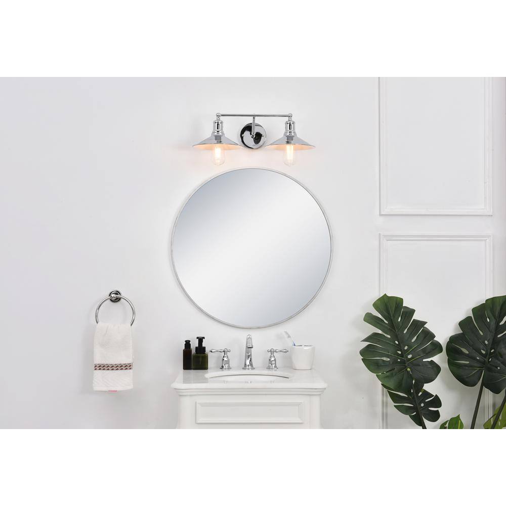 Front. Living District - Etude 2 light chrome Wall Sconce - Chrome.