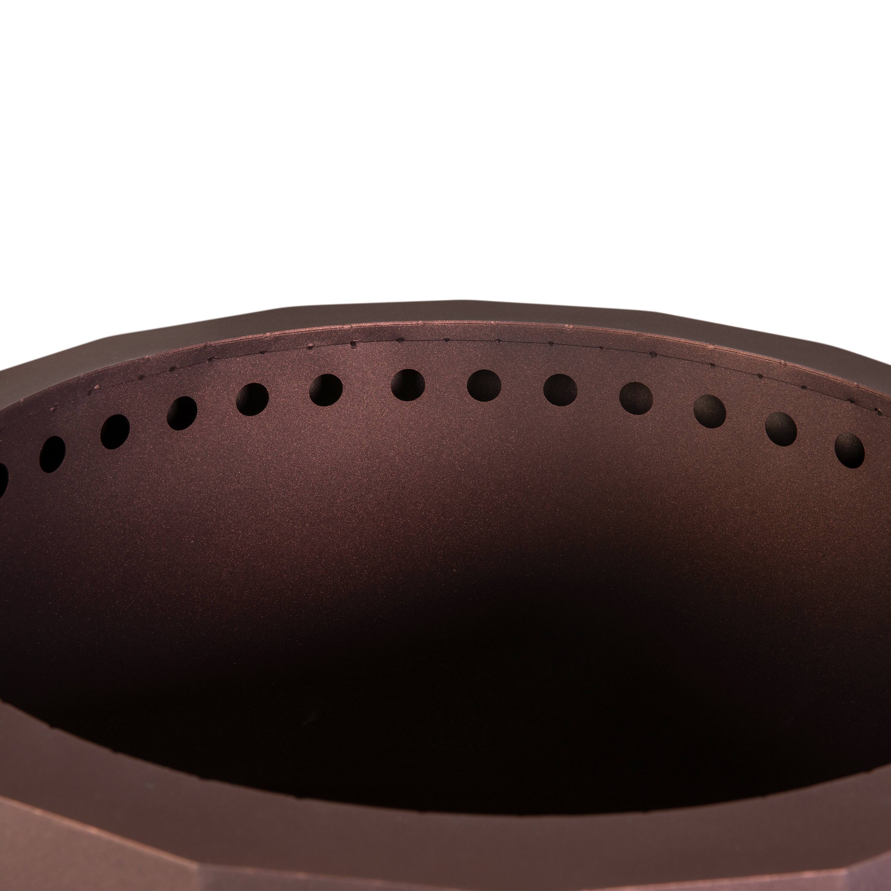 Alt View 10. Emma + Oliver - Hestia Steel Portable Smokeless Wood Burning Firepit with Waterproof Cover for Outdoor Use - Bronze.