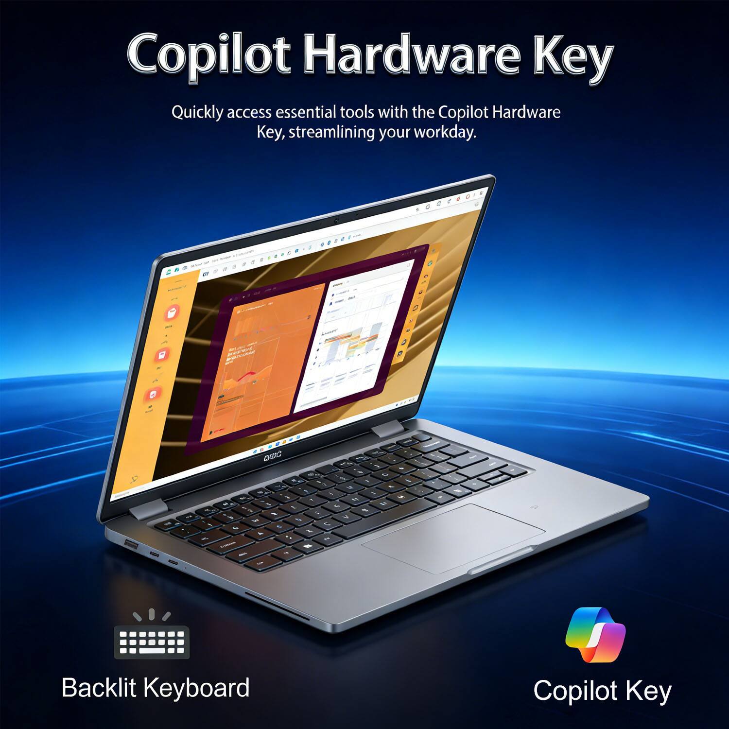 Copilot Hardware Key

Quickly access essential tools with the Copilot Hardware Key, streamlining your workday.

Backlit Keyboard

Copilot Key