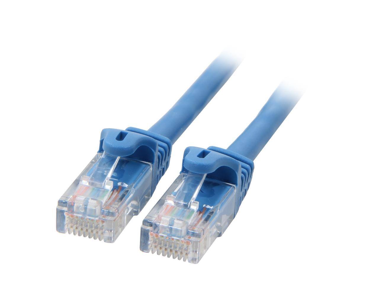 Front. StarTech.com - StarTech.com RJ45PATCH20 20 ft. Cat 5E Blue Snagless UTP Patch Cable.