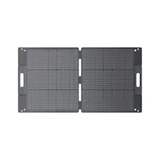 Front. BLUETTI - 100W Monocrystalline Silicon Foldable Portable Solar Panel - Black.