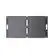 Front. BLUETTI - 100W Monocrystalline Silicon Foldable Portable Solar Panel - Black.
