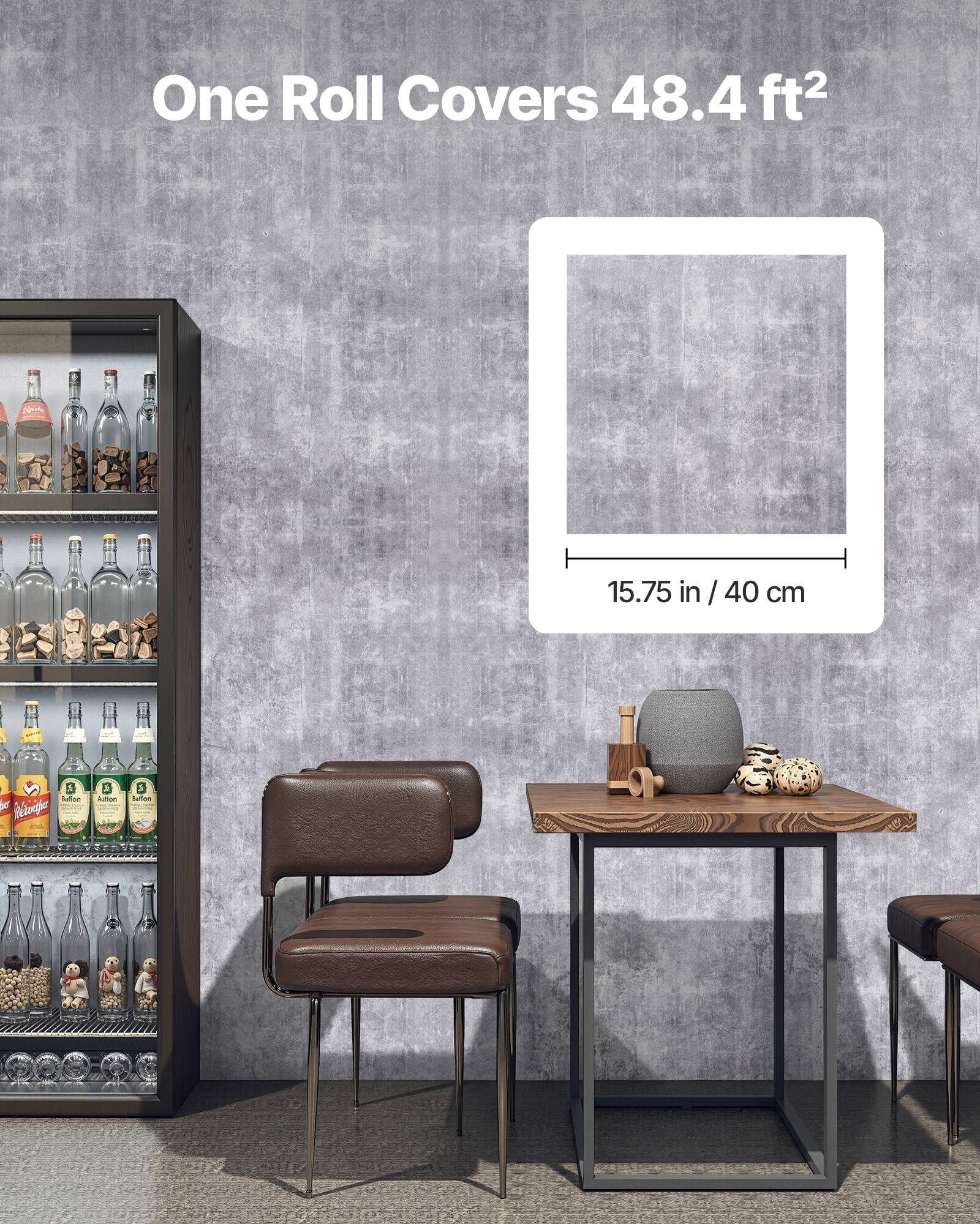 One Roll Covers 48.4 ft²

15.75 in / 40 cm