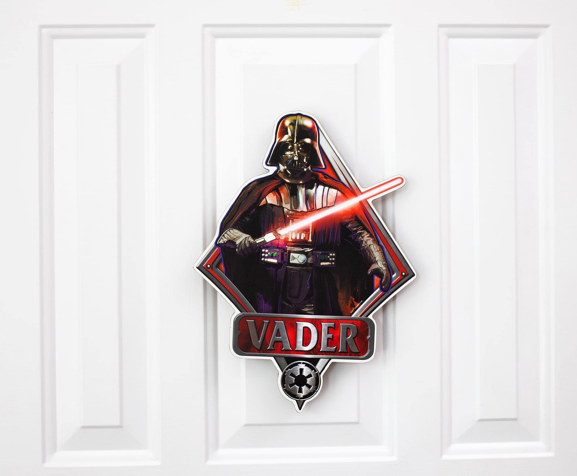 Alt View 5. Silver Buffalo - Star Wars Darth Vader Die-Cut Wooden Sign | 13 x 10 Inches - Black.