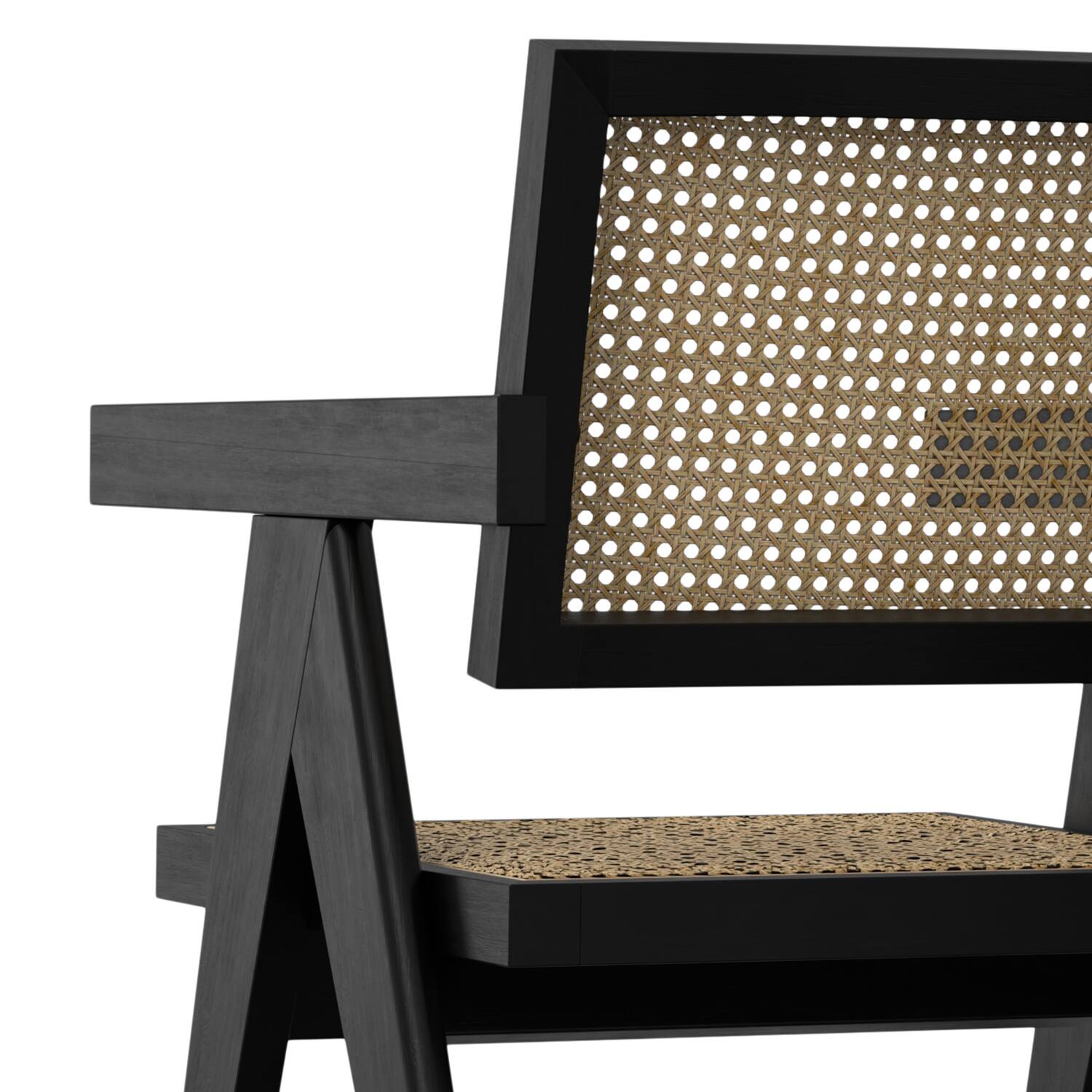 Alt View 7. Simpli Home - Regina Dining Armchair (Set of 2) in Black - Black.