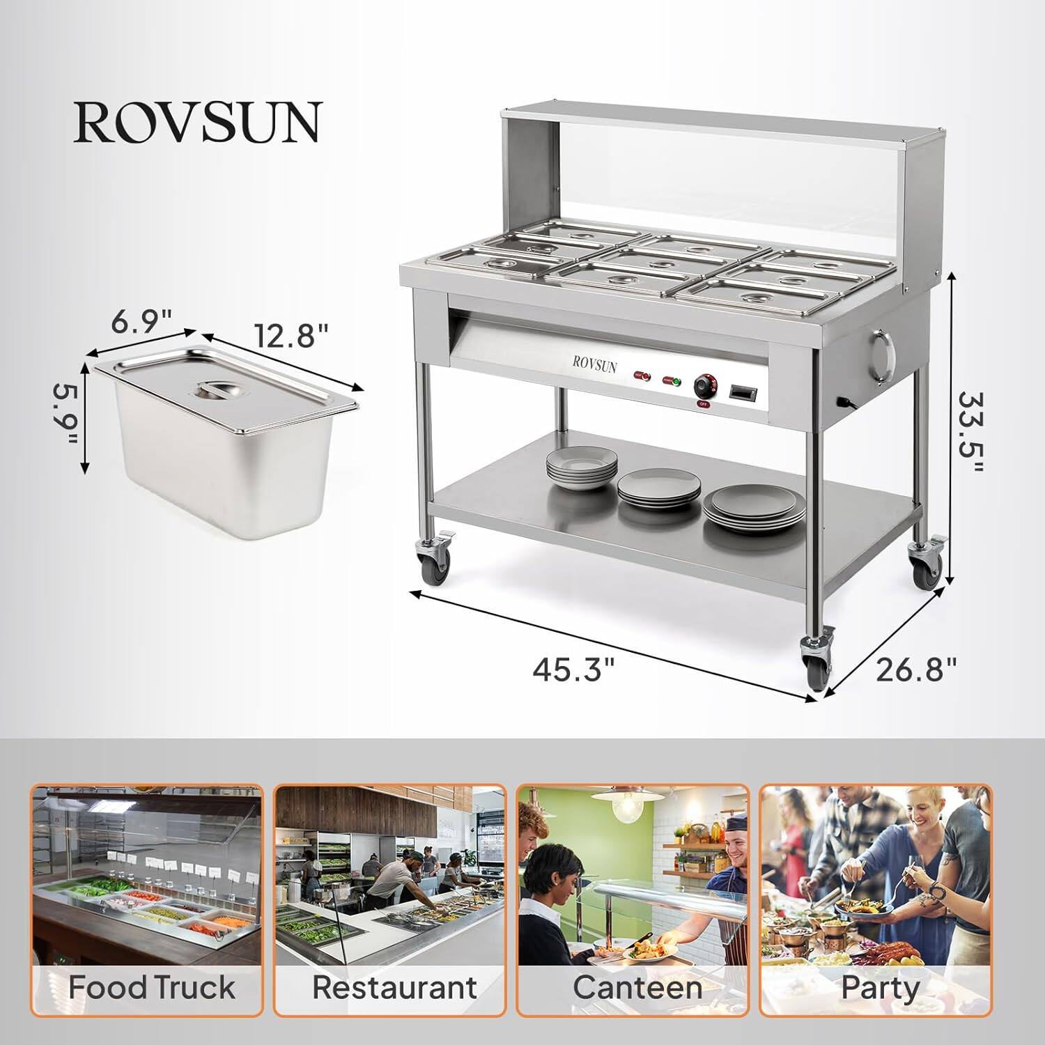 ROVSUN

5.9" 6.9" 12.8" ROVSUN 33.5" 45.3" 26.8"

Food Truck Restaurant Canteen Party