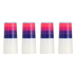 Unique Bargains - Golf Iron Ferrules, Golf Club Ferrules Fits 0.35In Tapered Steel Shafts, 4pcs - Fits Golfing Club Repair/Replacement - White, Purple, Pink