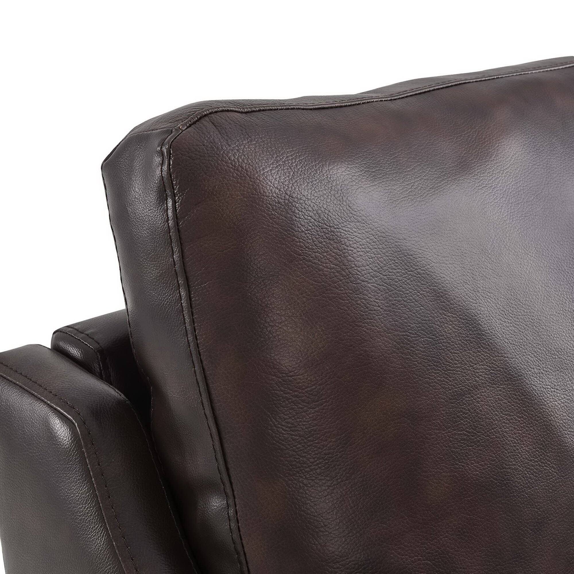 Alt View 2. Modway - Corland Leather Armchair by Modway - Brown.