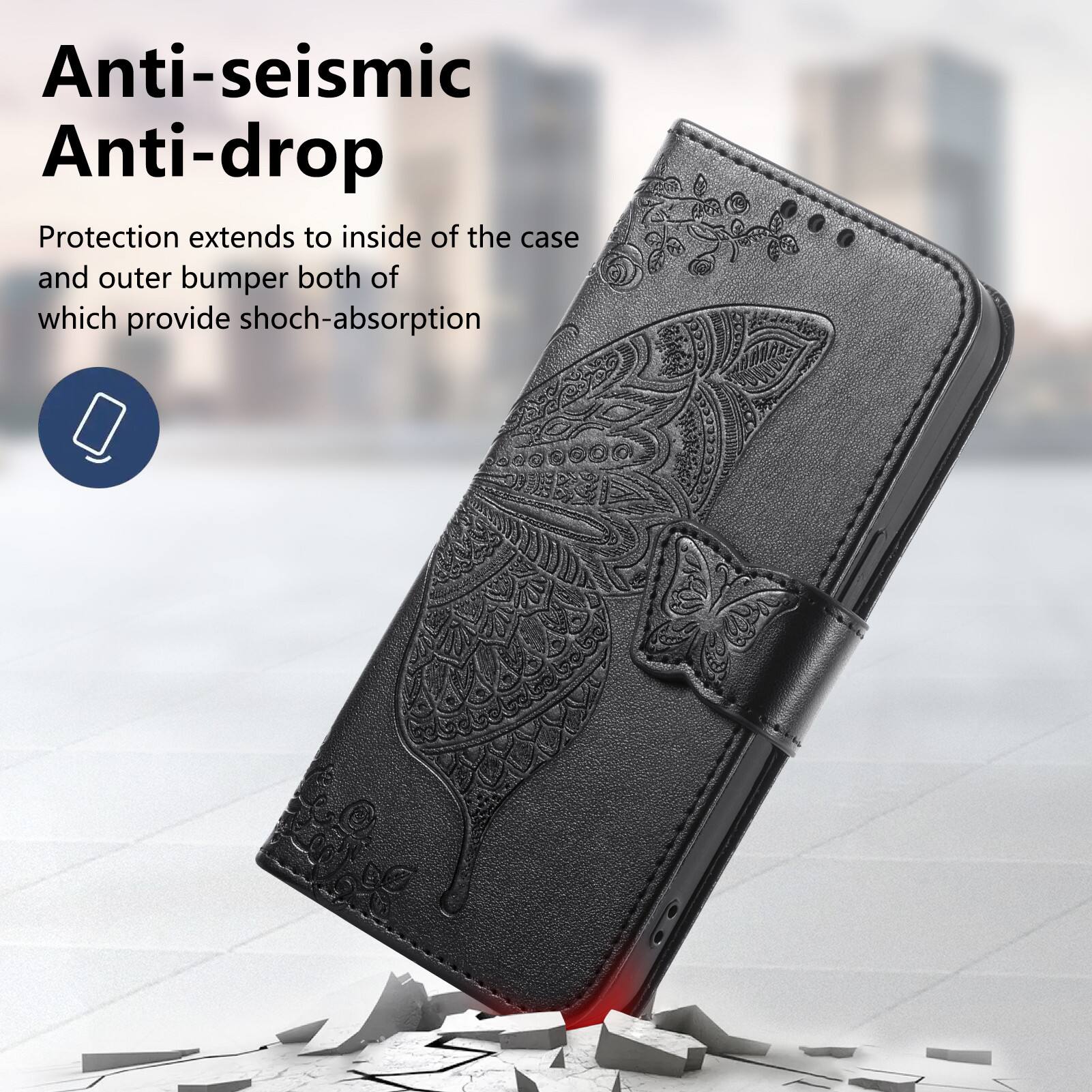 Anti-seismic Anti-drop Protection extends to inside of the case and outer bumper both of which provide shock-absorption