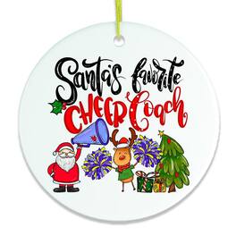 OrnamentallyYou - Cheer Coach Christmas Ornament Cheerleading Gift - Multi-colored