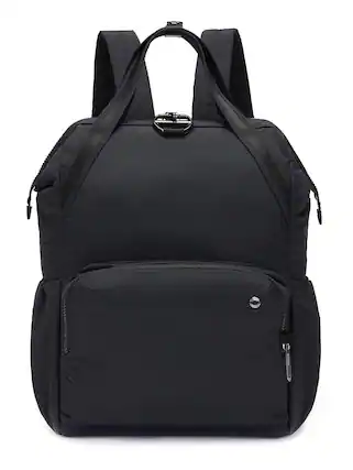 Front. Pacsafe - Pacsafe Citysafe CX backpack (Econyl Black) - Econyl Black.