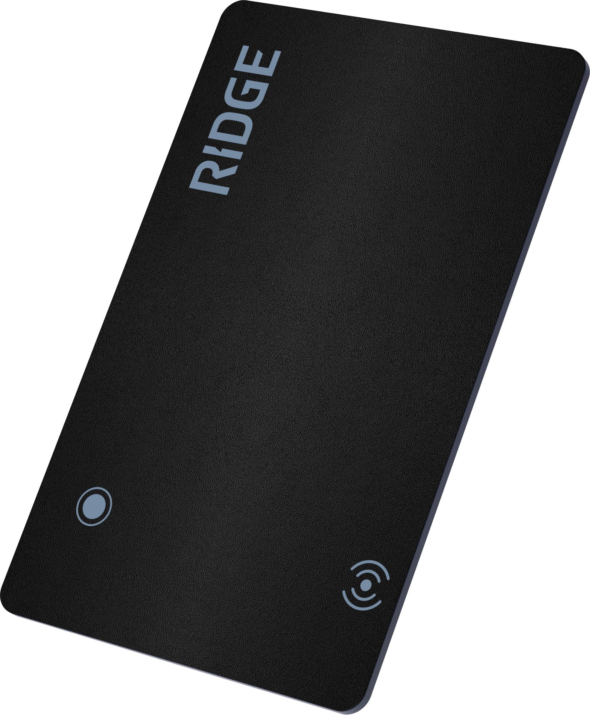 The Ridge Wallet - Tracker Card - Matte (w Google) - Black