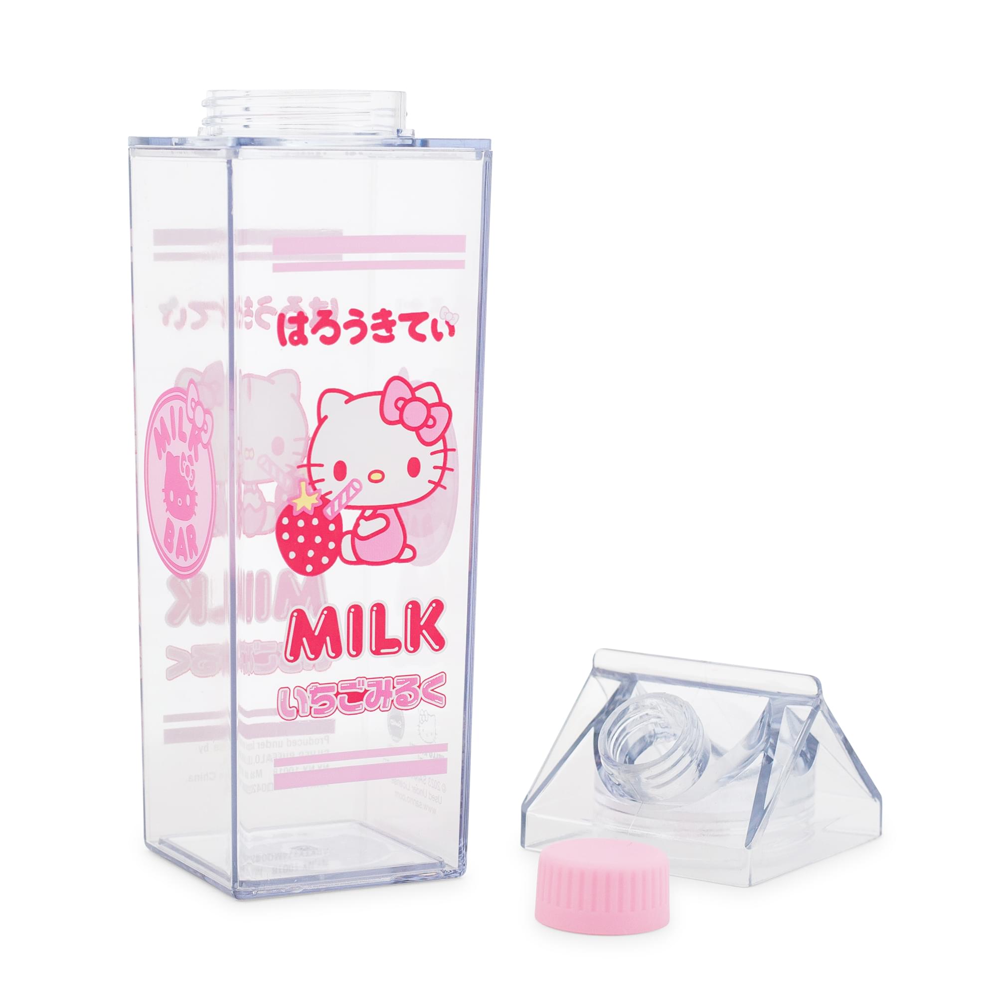 Sure, here is the corrected and grouped text from the image:

**Front Label:**
- ワンピースはろうきでい
- MILK BAR
- MILK
- りんごミルク

**Side Label:**
- 1A 2a i MILK
- 1ebne Preduced CHO

**Additional Text:**
- ミルクバーミルク
- 100% Natural Ingredients
- Made in Japan