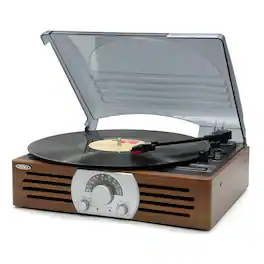 Jensen - 3-Speed Stereo Turntable - Brown
