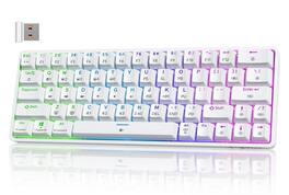 PO3TICJUNKI3 - Tmkb T63 Gaming 60 Wireless Mechanical With Bluetooth type-c Compact 63 Keys Anti-ghosting Rgb Backlight Li - White
