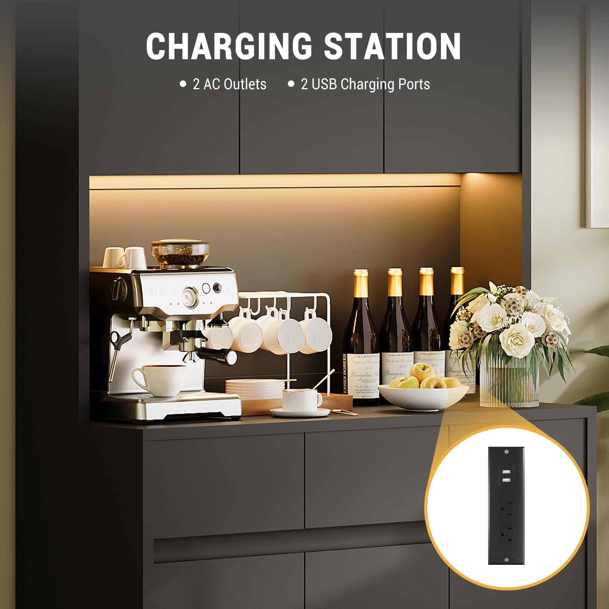 CHARGING STATION
2 AC Outlets
2 USB Charging Ports