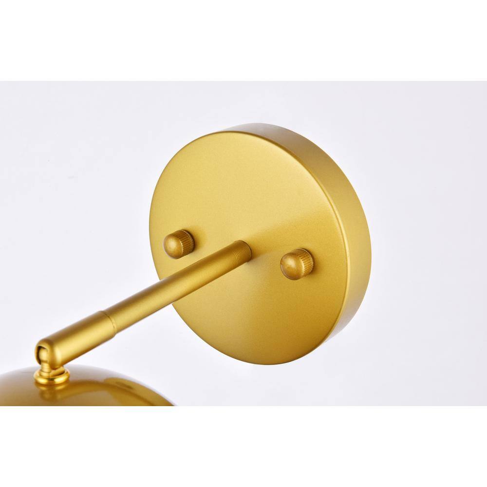 Alt View 1. Living District - Othello 1 light brass wall sconce - Brass.