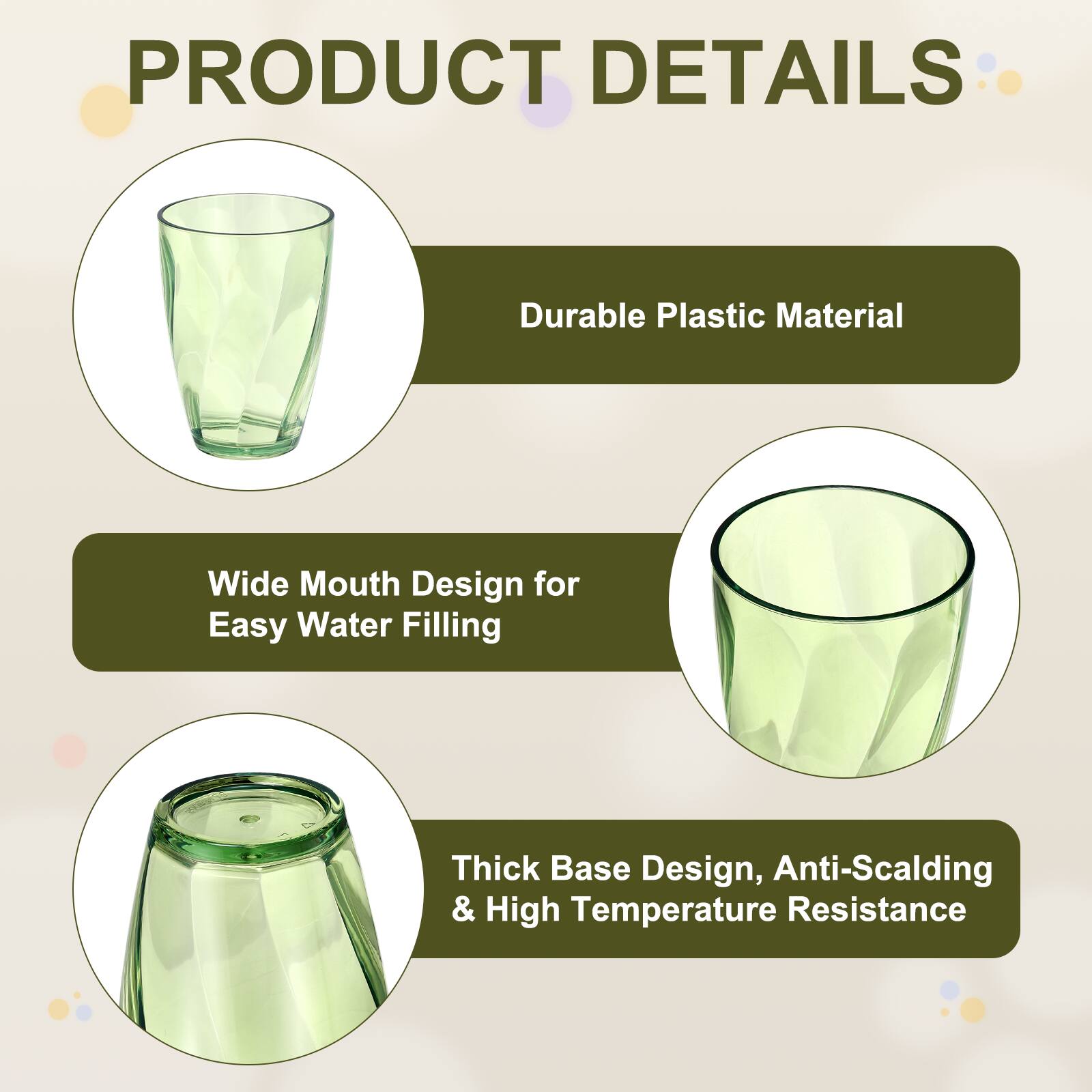 PRODUCT DETAILS

- Durable Plastic Material
- Wide Mouth Design for Easy Water Filling
- Thick Base Design, Anti-Scalding & High Temperature Resistance