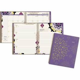 Cambridge - Vienna Planner, Small, Weekly, Monthly, 8 1/2 x 11, Brown, Purple, Yellow