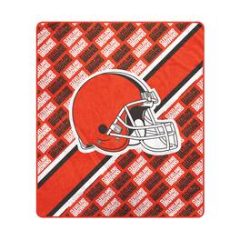 Pegasus - Cleveland Browns 60" x 70" Diagonal Lined Wordmark Ultra Soft Blanket - Multicolor
