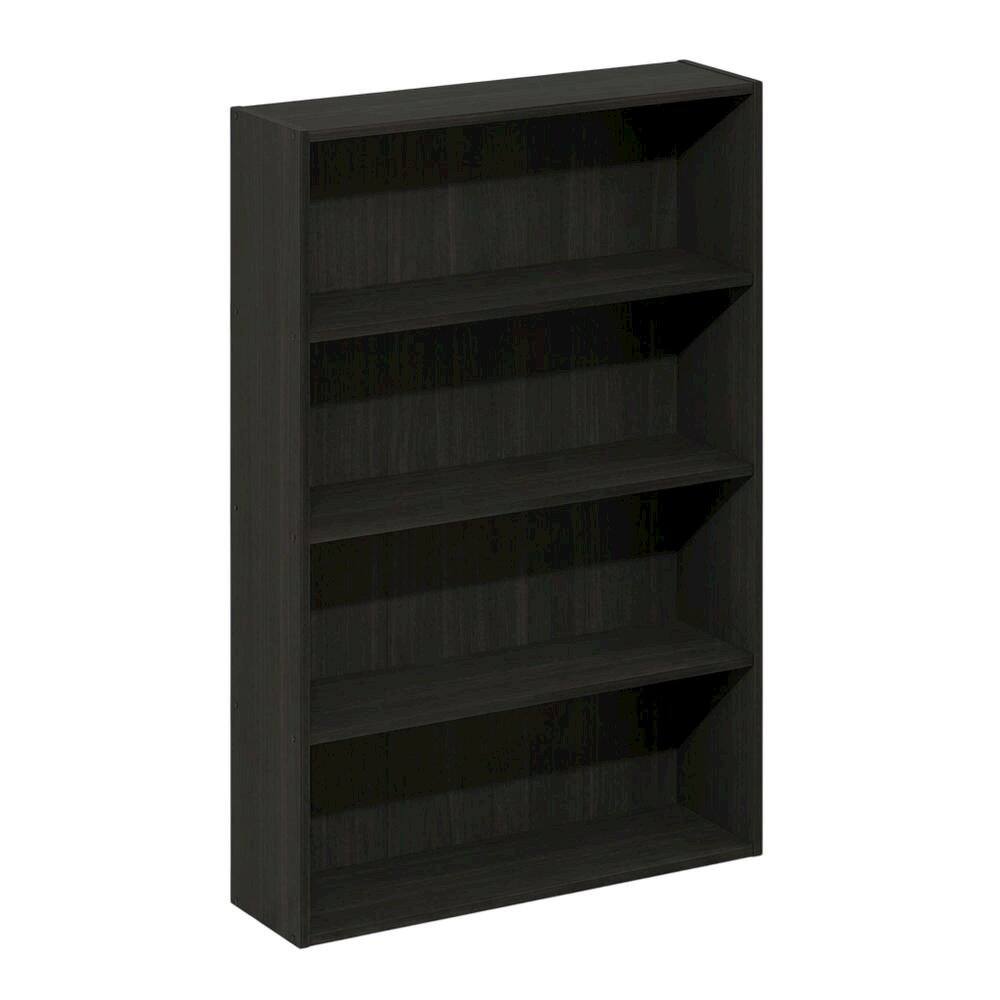 Left. FurniFact - Wooden bookcase with sleek design - Espresso.