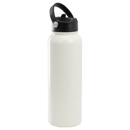Gibson - Home Marina 38oz Stainless Steel Thermal Bottle with Lid - Cream