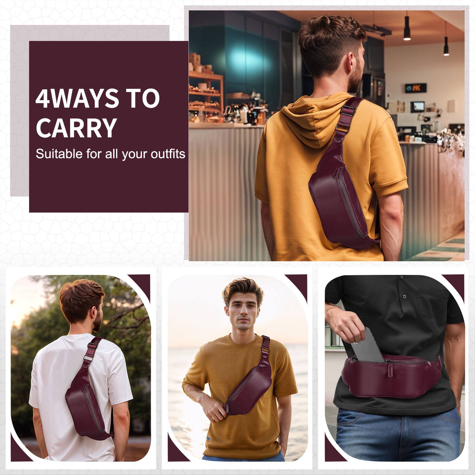 4 WAYS TO CARRY  
Suitable for all your outfits