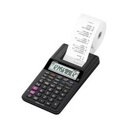 Casio - 12-Digit Portable Printing Calculator with Reprint & 150-Step Check - HR-8RC-BK - Black