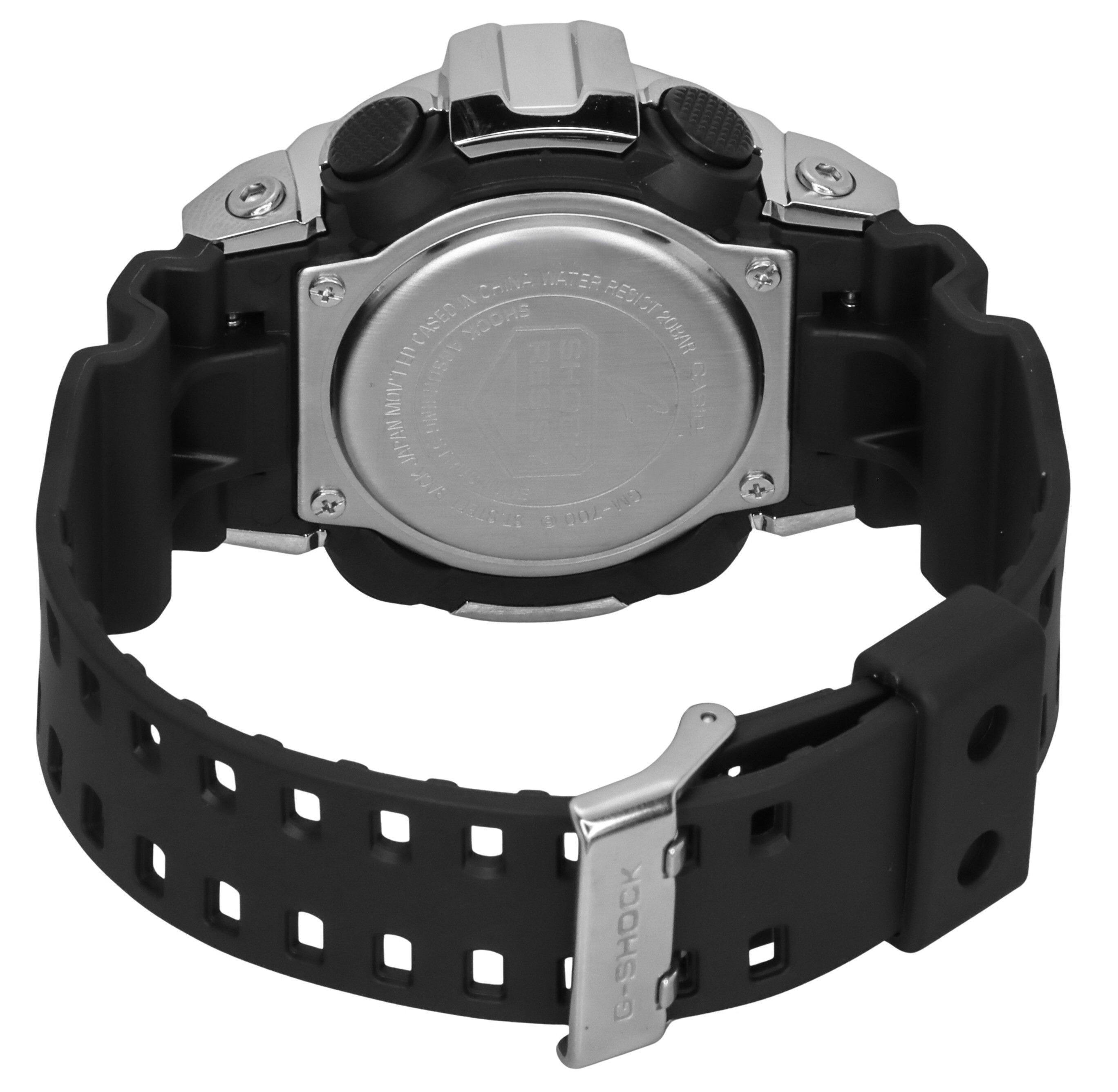 Casio G Shock G Steel Quartz GM 700 1A Analog Digital Resin Strap