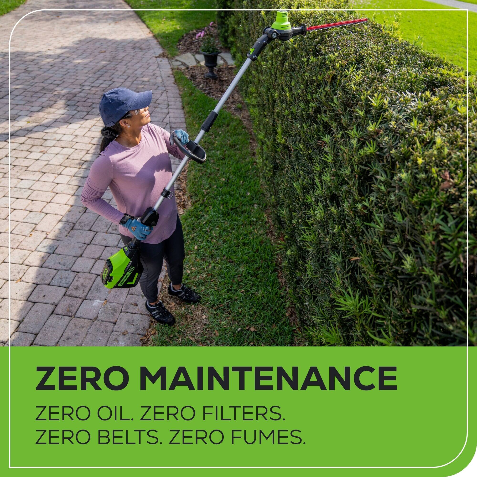 ZERO MAINTENANCE  
ZERO OIL. ZERO FILTERS. ZERO BELTS. ZERO FUMES.
