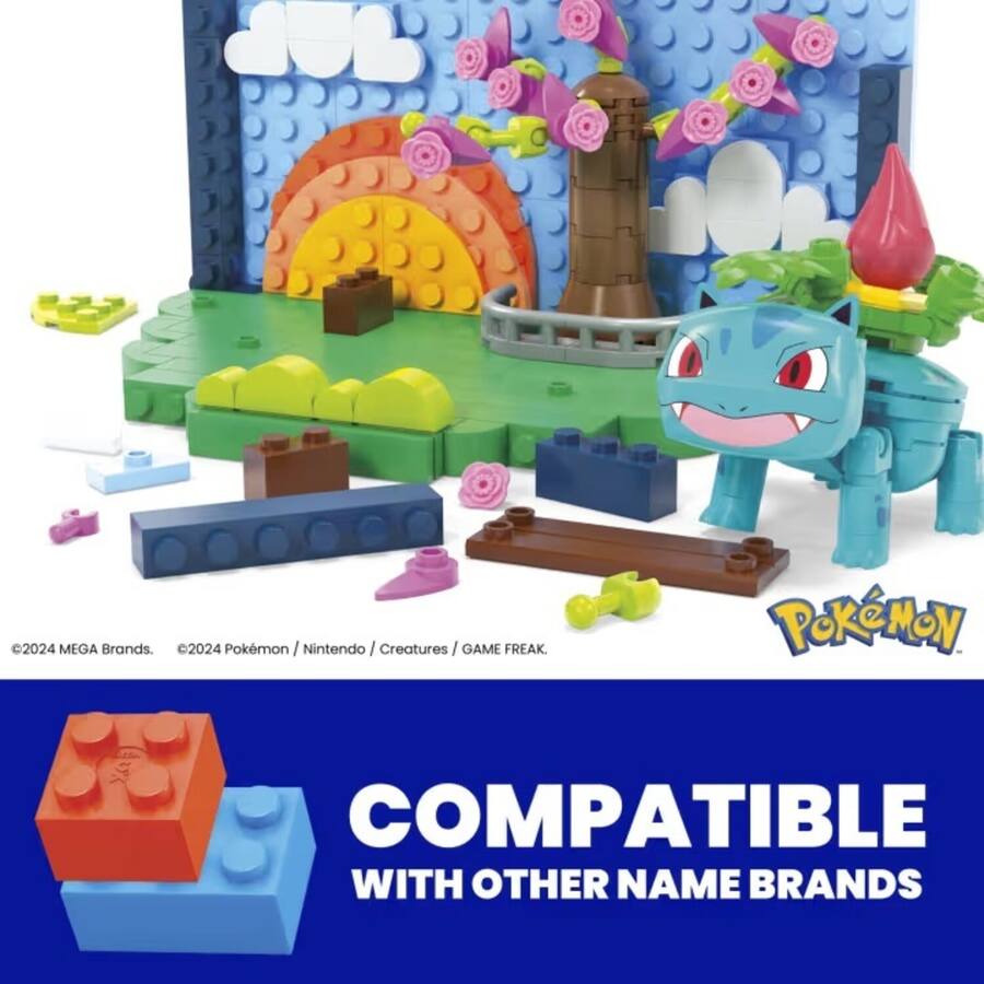 Mega Bloks Pokemon: Park Scene, 220 Piece Buiding Toy Set