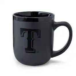 WinCraft - Texas Rangers 17oz. Black Tonal Ceramic Mug - Multicolor