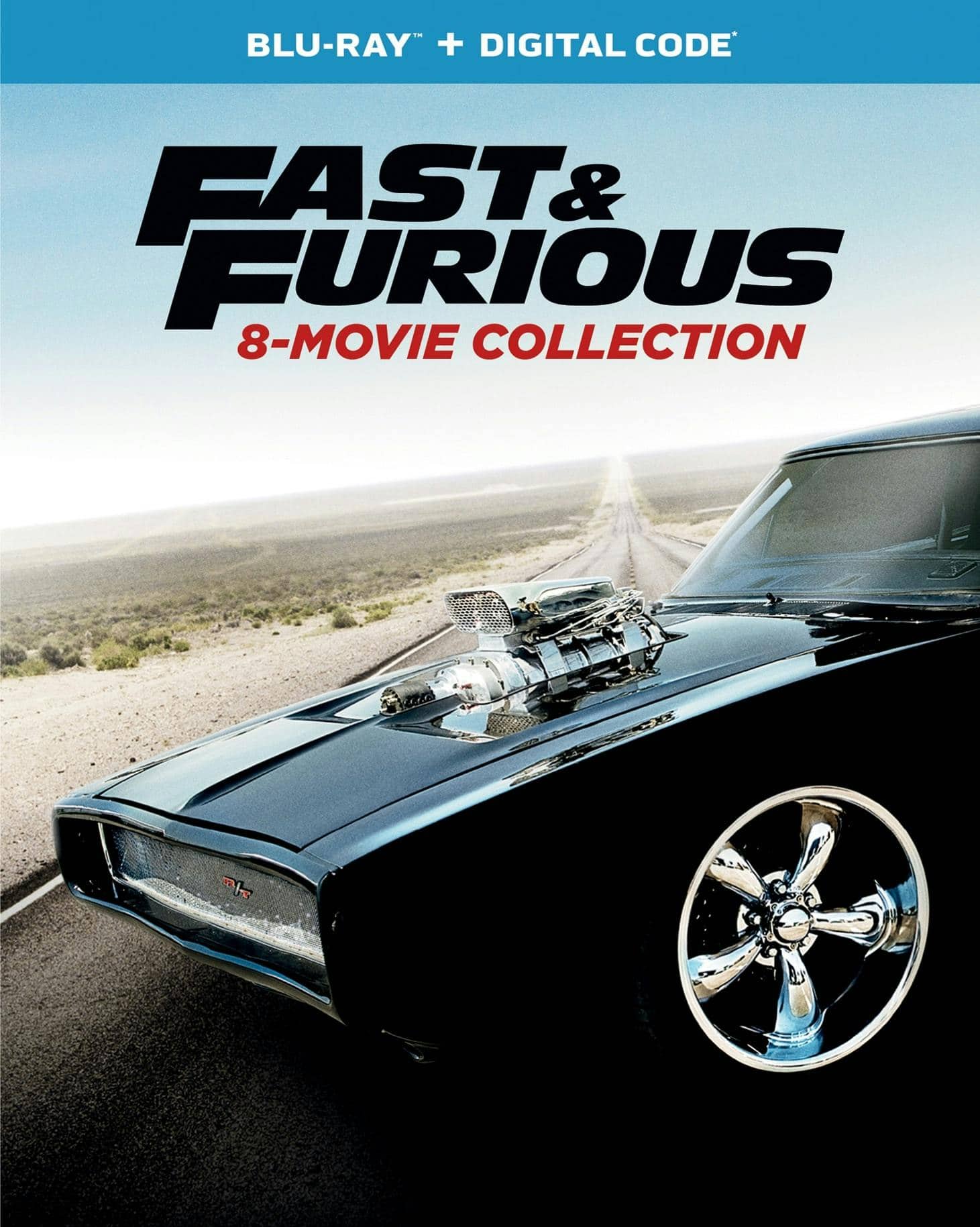 Front. Fast & Furious: 8-movie Collection (Blu-ray + Digital HD) [Blu-ray].