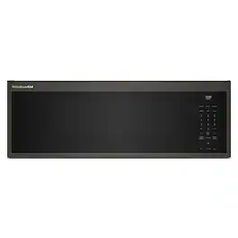 KitchenAid - 1.1 Cu. Ft. Smart Low Profile Microwave Hood Combination with Dual Fan Ventilation - Black Ore