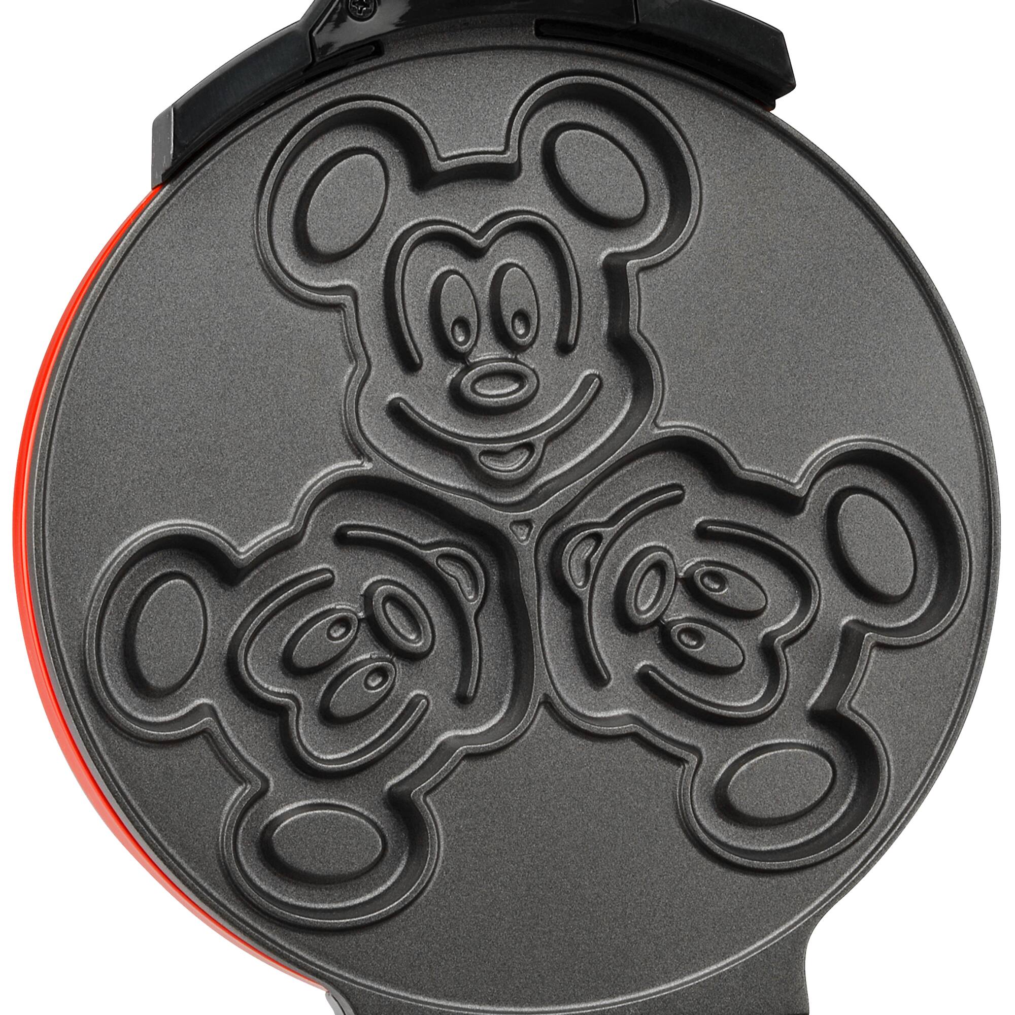 Alt View 1. Disney - Mickey Mouse Double Flip Waffle Maker - Red.