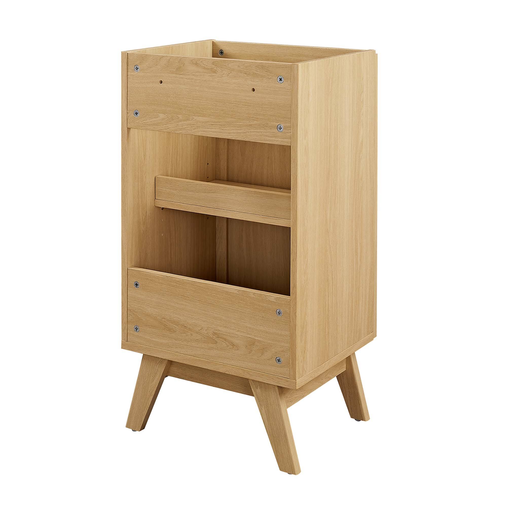 Alt View 3. Modway - Soma Bathroom Cabinet Basin Not Included by Modway - Oak.