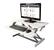 Alt View 11. Victor - Compact Height Adjustable Standing Desk Convertor with Keyboard Tray - White.
