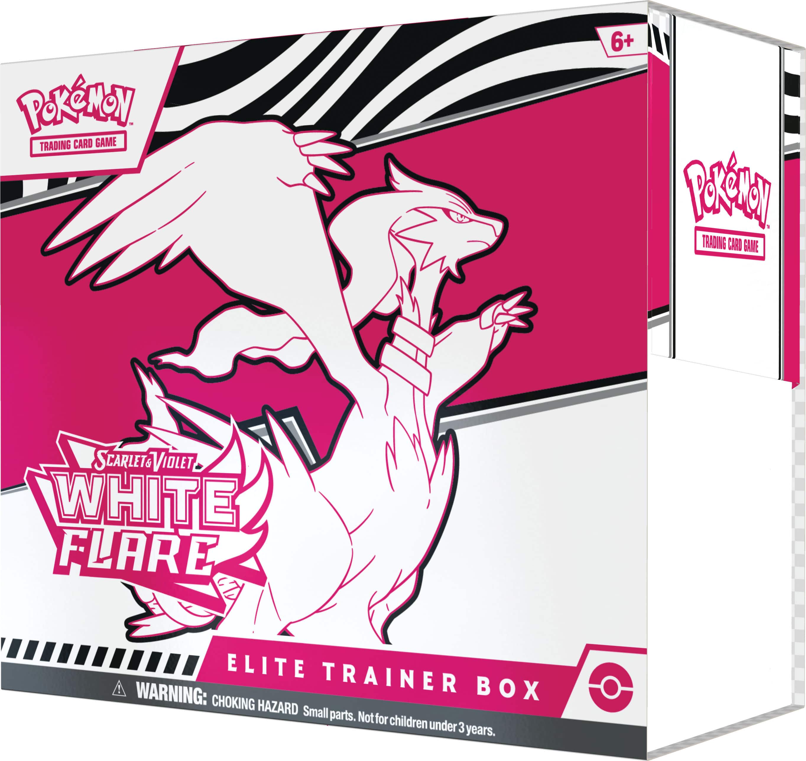 Pokemon Trading Card Game Scarlet & Violet White Flare Elite Trainer Box: Warning: Box Choking Hazard. Small parts. Not for children under 3 years.