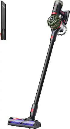 Front. Dyson - V8 Cyclone Cordless Vacuum - Black/Khaki.