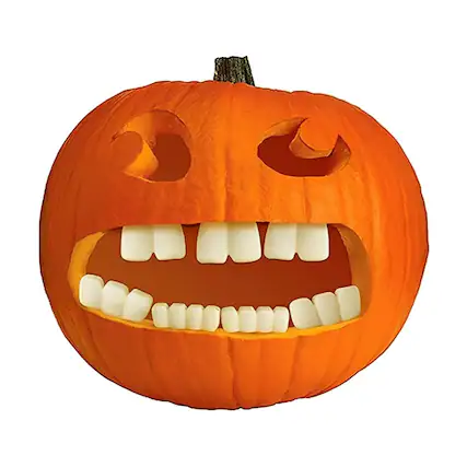 Front. Funworld - Halloween Pumpkin Accessory Kit | Buck Teeth - White.