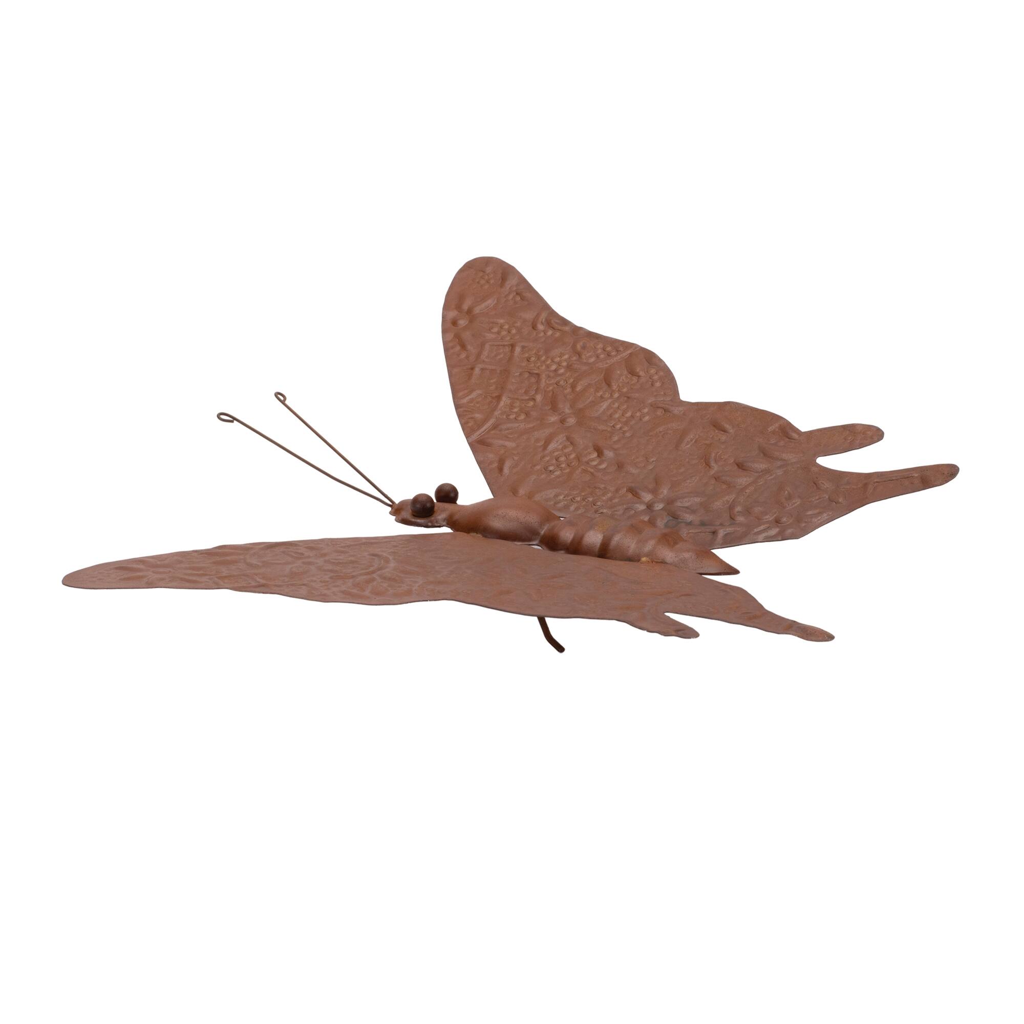 BreeBe - Metal Butterfly Garden Accent 12.5"L - Bronze