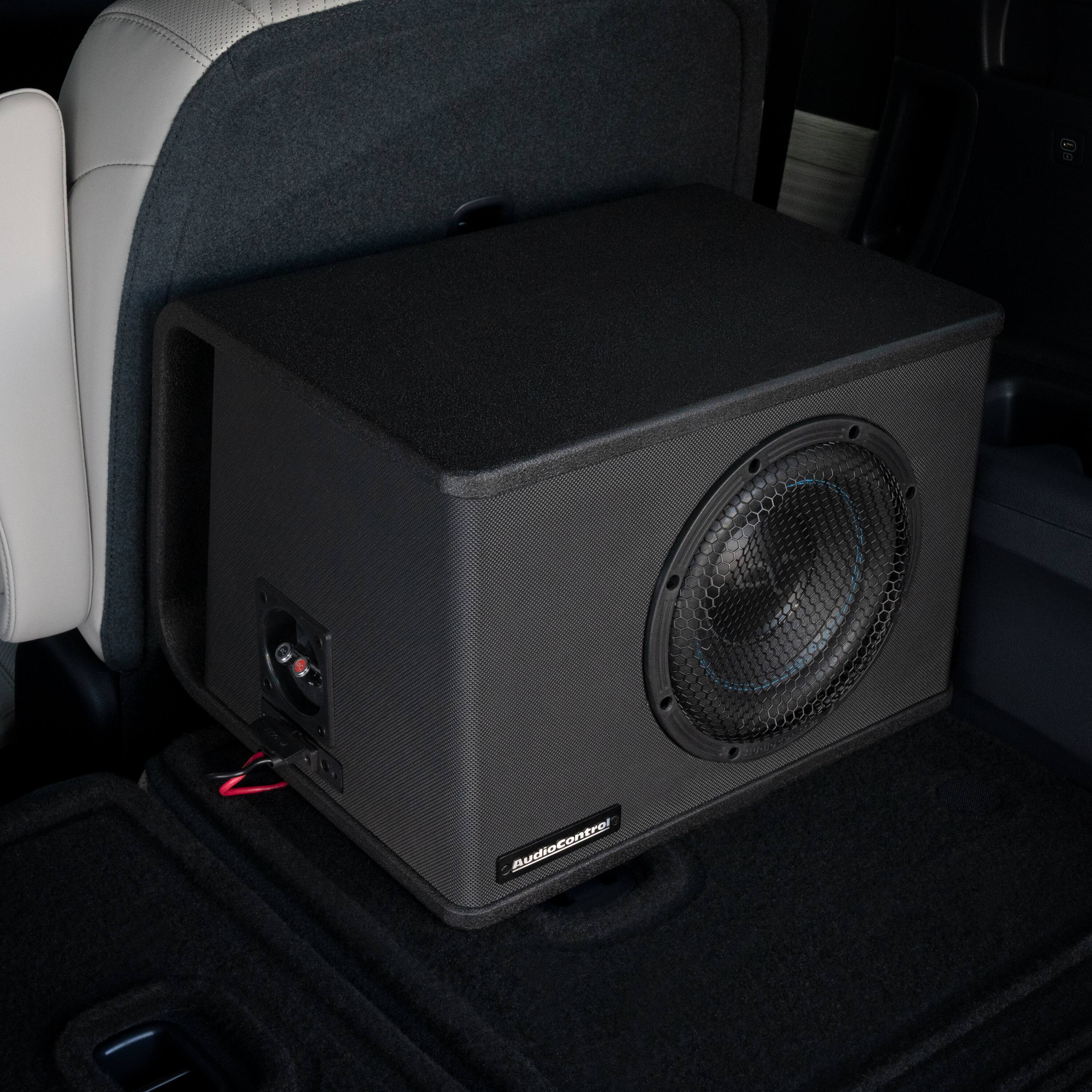 Alt View 24. AudioControl - Spike Series 8” Single-Voice-Coil 2-Ohm Loaded Vented Subwoofer Enclosure - Black.