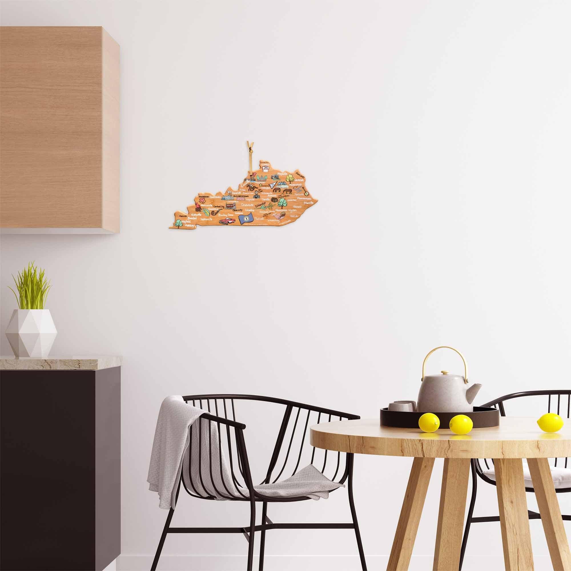Left. Totally Bamboo - Kentucky Cutting Board with Artwork by Fish Kiss.