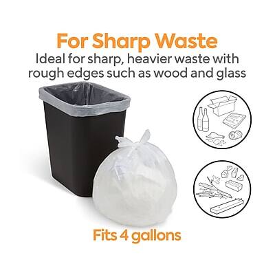For Sharp Waste  
Ideal for sharp, heavier waste with rough edges such as wood and glass  
Fits 4 gallons