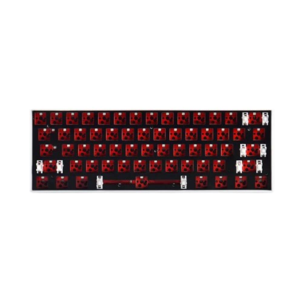 Front. Pro Link Techs - Black Red Pcp Barebone Keyboard Kit - Red.