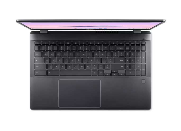 Back. Acer - Chromebook Plus Enterprise 515 CBE595-2-58FT – 15.6" FHD, Intel Core i5, 8GB RAM, 128GB SSD - Gray.