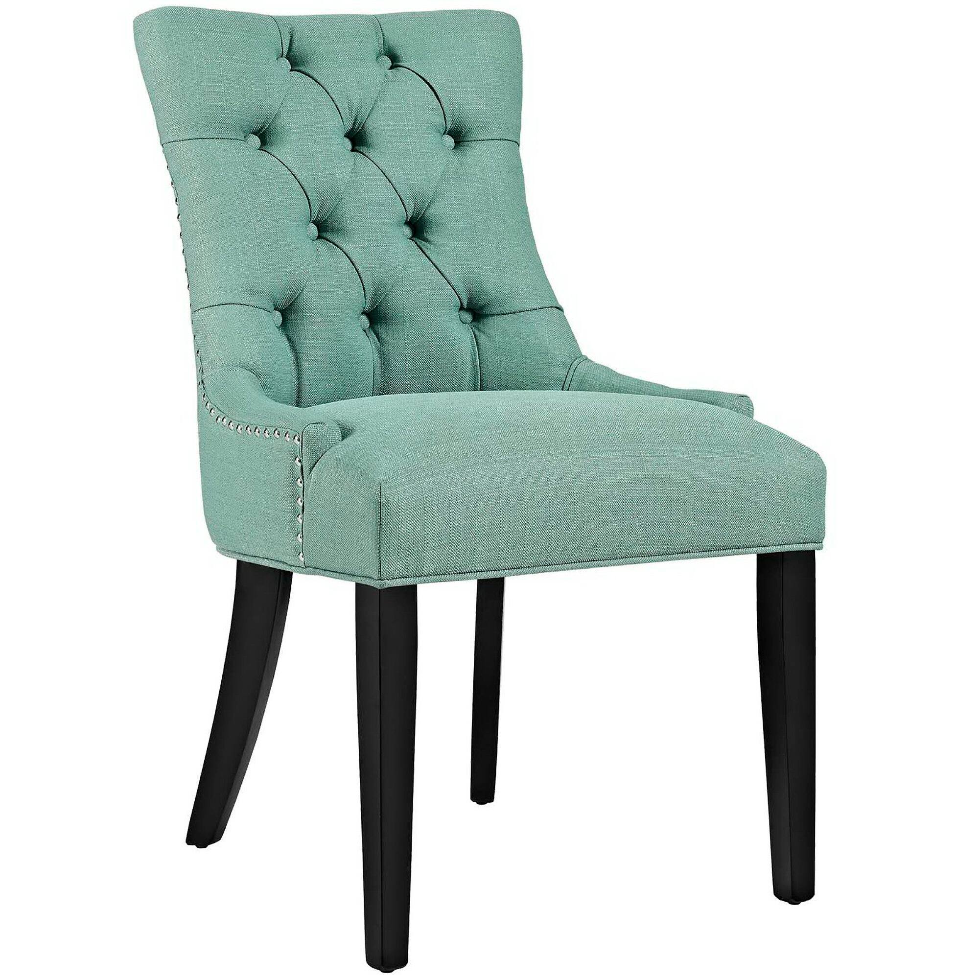 Angle. Modway - Regent Tufted Fabric Dining Chair by Modway - Laguna.