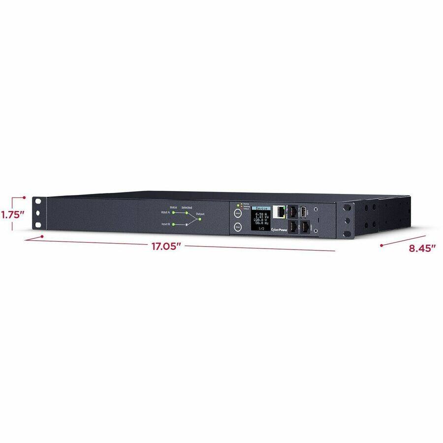 1.75"  
Stotes Selected POLTA Output 0  
Covice: 1.45 220.0 50.0 Mz S CyberPower  
17.05"  
8.45"
