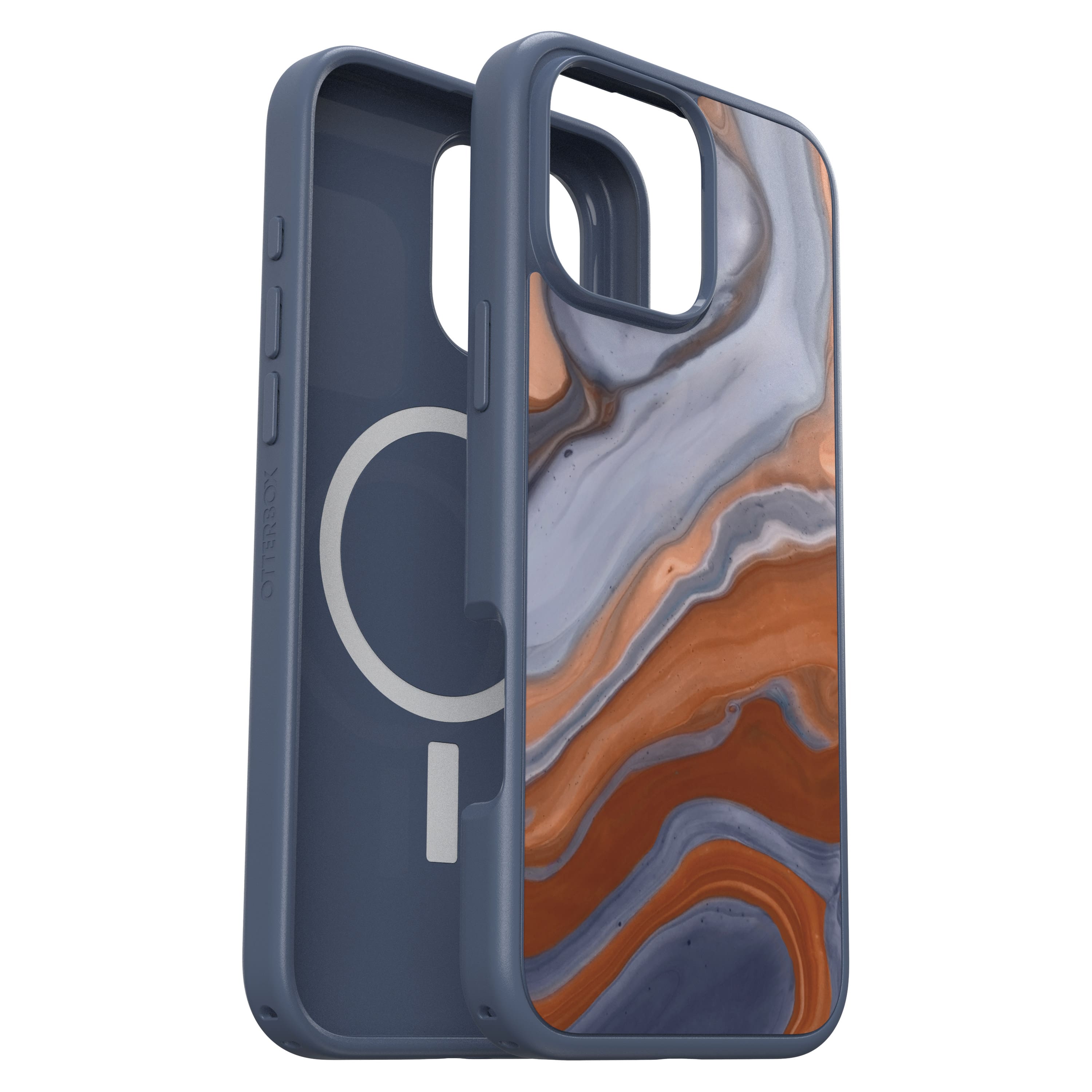 Front. OtterBox - Symmetry Series Hard Shell for MagSafe for Apple iPhone 16 Pro Max - High Desert Agate.
